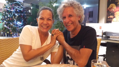 Con la gran actriz cubana Luisa María Jiménez